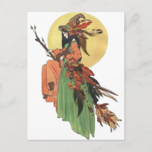 Autumn Witch Briefkaart