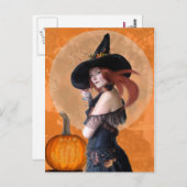 Autumn Witch (Briefkaart) Briefkaart (Voorkant / Achterkant)