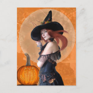 Autumn Witch (Briefkaart) Briefkaart