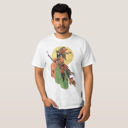 Autumn Witch Classic T-shirt (Voorkant volledig)