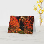 Autumn Witch Kaart (Gele Bloem)