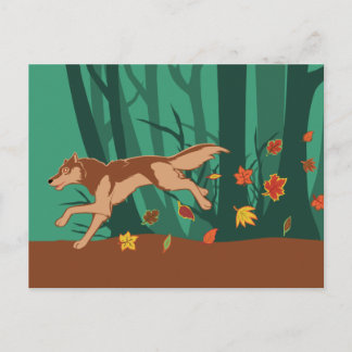 Autumn Wolf Briefkaart
