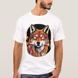 Autumn Wolf Design Classic T-shirt