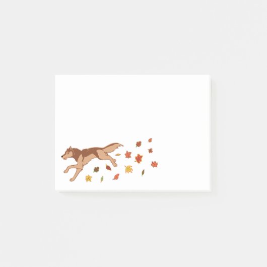 Autumn Wolf Post-it® Notes (Voorkant)