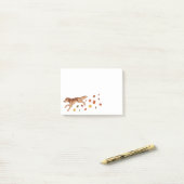 Autumn Wolf Post-it® Notes (Op bureau)