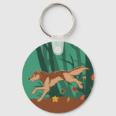 Autumn Wolf Sleutelhanger (Voorkant)