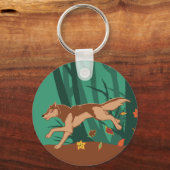 Autumn Wolf Sleutelhanger (Voorkant)