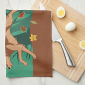 Autumn Wolf Theedoek (Quarter Fold)