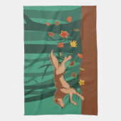 Autumn Wolf Theedoek (Verticaal)