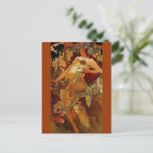 Autumn Woman Briefkaart (Staand voorkant)