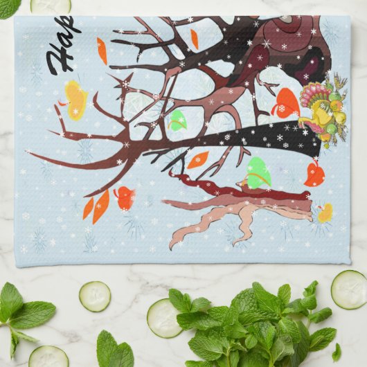 Autumn Wonderland - Theedoek (Gevouwen)