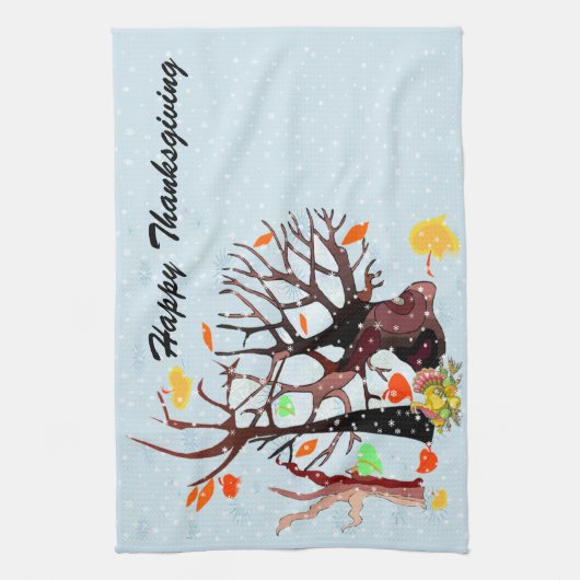 Autumn Wonderland - Theedoek (Verticaal)