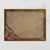 Autumn Wood Nymph Briefkaart (Achterkant)