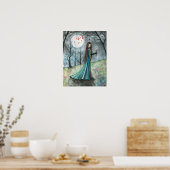 Autumn Wood Vampire Gothic Poster Print (Keuken)