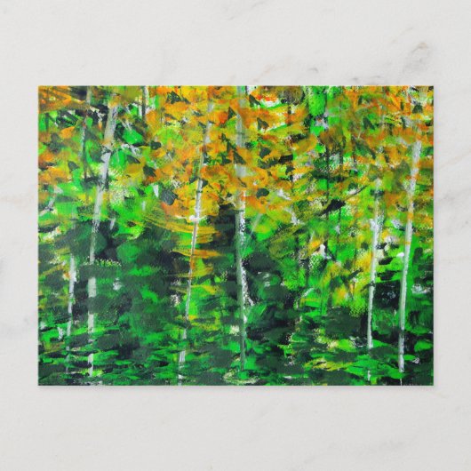 "Autumn Woodland" AcrylArt Briefkaart (Voorkant)