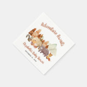 Autumn Woodland Animals Adventure Baby shower Servet (Hoek)