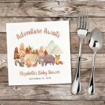Autumn Woodland Animals Adventure Baby shower