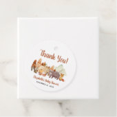 Autumn Woodland Animals Baby shower Dank u Bedankjes Labels (In situ)