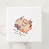 Autumn Woodland Animals Baby shower Dank u Bedankjes Labels (In situ)