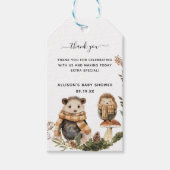 Autumn Woodland | Baby shower Bedankt Cadeau Label Cadeaulabel (Voorkant)