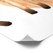 Autumn Woodland Baby shower Welkomstteken Poster (Hoek)