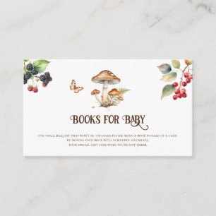 Autumn Woodland Books voor Baby Insert Informatiekaartje