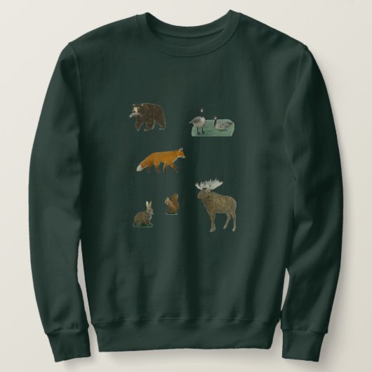 Autumn Woodland Canada Bos Dieren Mannen Top (Design voorkant)