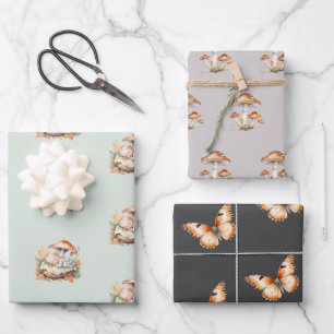 Autumn Woodland Fairy Baby shower Inpakpapier Vel