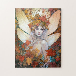 Autumn Woodland Fairy Fantasy Art Legpuzzel