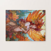 Autumn Woodland Fairy Fantasy Art Legpuzzel (Horizontaal)