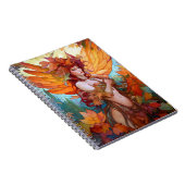 Autumn Woodland Fairy Fantasy Art Notitieboek (Rechterzijde)