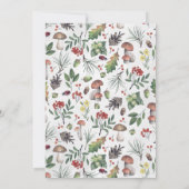 Autumn Woodland Forest Beer Baby shower (Achterkant)