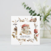 Autumn Woodland Forest Mushroom Baby shower Kaart (Staand voorkant)