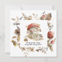 Autumn Woodland Forest Mushroom Baby shower