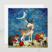 Autumn Woodland Friends Deer Forest Illustration (Voorkant / Achterkant)