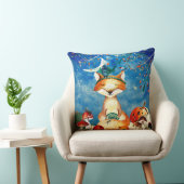 Autumn Woodland Friends Fox Forest Illustration Kussen (Stoel)