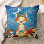 Autumn Woodland Friends Fox Forest Illustration Kussen (Deken)