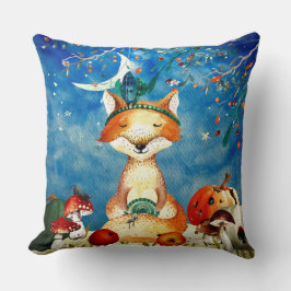 Autumn Woodland Friends Fox Forest Illustration Kussen