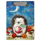 Autumn Woodland Friends Hedegel Forest Drawing Klembord (Voorkant)