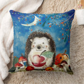 Autumn Woodland Friends Hedegel Forest Drawing Kussen (Deken)