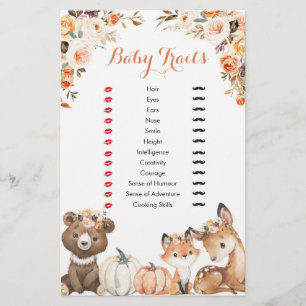 Autumn Woodland Oh Baby Baby Traits Games