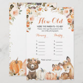 Autumn Woodland Oh Baby hoe oud de ouders waren (Voorkant / Achterkant)