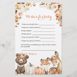 Autumn Woodland Oh Baby shower wil Baby