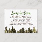 Autumn Woodland Rustic Books for Baby Informatiekaartje (Voorkant)