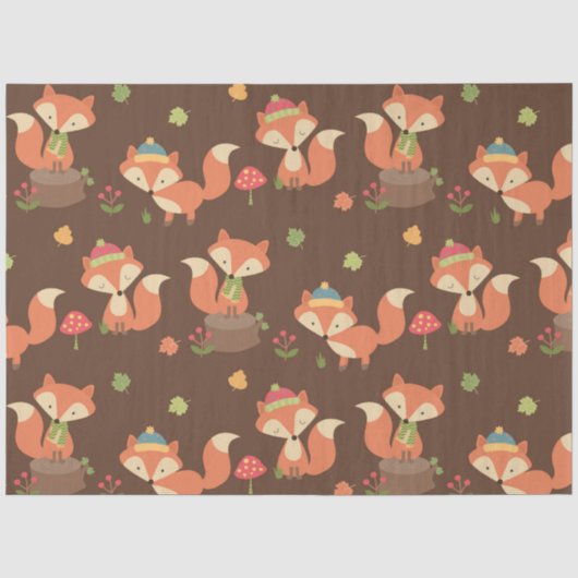 Autumn Woodland Series Design 1 Tissuepapier (Voorkant)
