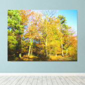 Autumn Woods & Sunshine - Canvas Afdruk (Insitu (Houten vloer))