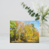 Autumn Woods & Sunshine - Personalised Briefkaart (Staand voorkant)