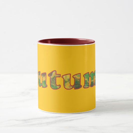 Autumn Word Custom Mugs Mok (Midden)