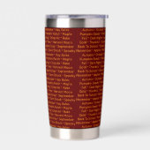Autumn Words Thermal Tumbler  Geïsoleerde Drinkbeker (Links)