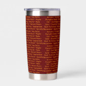 Autumn Words Thermal Tumbler  Geïsoleerde Drinkbeker (Rechts)